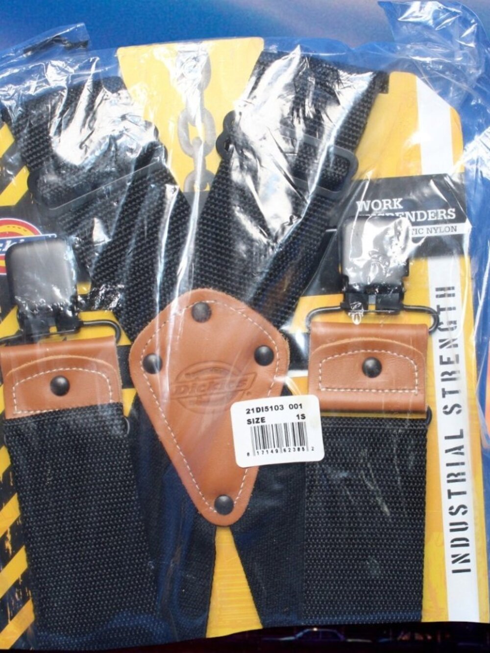 Dickies Work Suspenders With Ballistic Nylon Black Size 1S 21DI5103-001